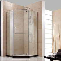 迪玛钻石形淋浴房，Z103平开门式洗浴房，钢化玻璃隔断浴屏