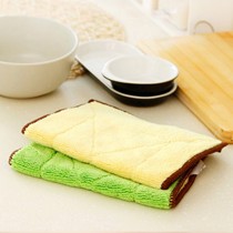 多朵31126-C2双面不掉毛抹布，加厚吸水超细纤维抹布，精美编织工艺不易抽丝