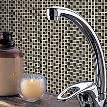 恺蓝品牌黑金色玻璃马赛克，新理性主义欧式马赛克，一流工艺，品牌保证，型号T736