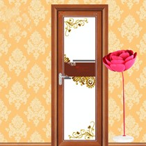 龙树门钛镁合金玻璃门，镶嵌玻璃平开式美式卫生间门，型号: P-695