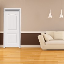 壹木居纯白哑光室内定制木门，环保杉木烤漆雕花复合门，型号：TM2-11