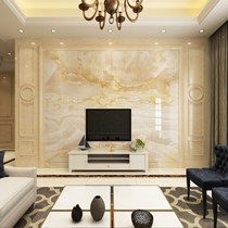 绅品大理石墙面瓷砖，电视墙微晶石材料，3D镜面背景墙装饰线条