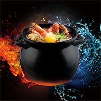 爱仕达养生陶瓷煲，3.5L加厚彩釉设计汤锅，多功能高汤锅JLF35CP