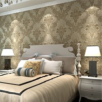 异度家居环保无纺布云母珠光壁纸，超云3D立体发泡欧式背景墙纸