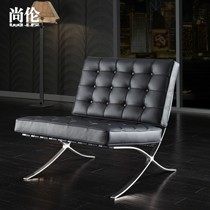 尚伦不锈钢单人位沙发，现代简约皮艺u型家居沙发， 型号SDZ5016