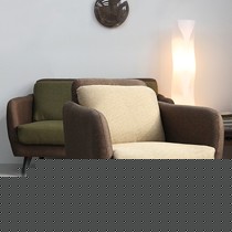 思捷家居桦木沙发，可拆洗布艺沙发，单人实木沙发椅型号: 5821