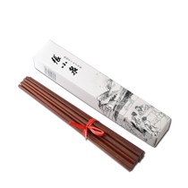 25cm玄香红檀木筷，原木加工无漆无蜡筷子，张小泉原木芳香木筷套装