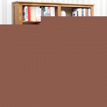 源氏木语书柜纯实木白橡木，4门钢化玻璃大书柜，美式乡村风格Y0189