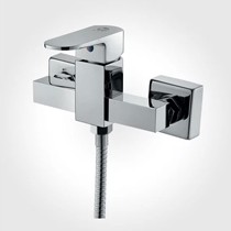 入墙式单把冷热水龙头,银白色淋浴龙头,电镀工艺防腐防锈 银圣王YSW2707-5