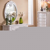 源梦实木优雅梳妆台，新古典奢华多抽屉梳妆桌，精美雕花化妆台ymopj-002h