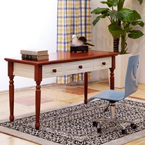 阿呆家居橡木地中海书桌，大方实用收纳电脑桌，货号AD-BGZ-M8301