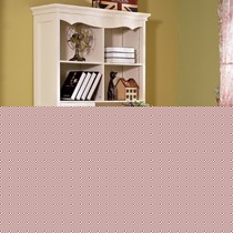 楠艺轩纯白色转角书桌椅组合，欧式柏木全实木学生电脑桌，型号: SZ03#