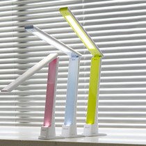 德力西LED折叠便携台灯，现代风办公用护眼灯具，节能三档调光台灯