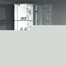 凯鹰品牌悬挂式钢化玻璃浴室柜，欧式蒙砂雕刻的置物柜，型号GC100