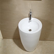 大卫伯爵落地组合式陶瓷盆，现代简约洗脸盆，B133单孔台盆