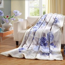 水星家纺拉舍尔毛毯，月下威尼斯毯子，冬季加厚毛毯货号: 104733 *