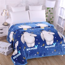 清爽透气云貂绒毛毯，俞兆林抗皱抑菌盖，卡通花型多功能毯子YZL-MN