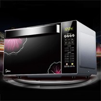 Midea/美的900W速热家用微波炉，下拉门一级能耗烤箱，蒸汽菜单微波炉