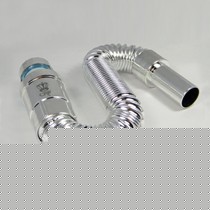 S型弯道防臭排水管，ABS塑性下水管DWJF06，英皇卫浴波纹管身下水器