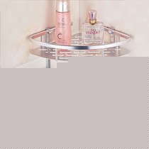 尔沫EM-000112浴室置物架，太空铝免打孔三角架，卫生间吸盘式收纳架