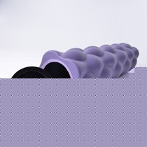 哈他紫色圆柱形按摩滚轴，肌肉按摩泡沫瑜伽柱，型号：10003661