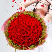 爱尚情人节示爱表白玫瑰花束，爱人生日99浪漫温馨婚恋鲜花，型号ZSXH-BH