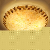钜欧贝壳镶嵌地中海吸顶灯,色彩丰富极富美感LED吸顶灯,货号6069