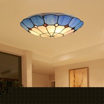 羽柏地中海手工编织吸顶灯，蓝钻色彩塑造华丽门厅走道风采，货号CL6804