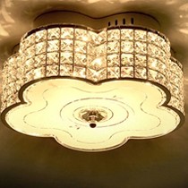 世源家数据现代简约水晶吸顶灯，创意花形灯，CL9552客厅奢华节能灯