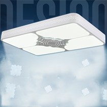 光宇照明LED客厅灯饰，祥云方形亚克力灯具，客厅餐厅镂空花饰灯