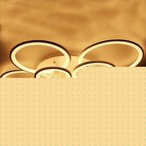 音视客厅亚克力灯饰，LED餐厅合金吸顶灯，喷漆磨砂圆形灯具