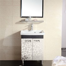 贵臣卫浴牌组合式洗衣池，一体陶瓷盆，离子电镀花板，现代简约设计