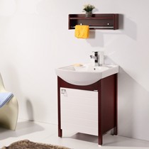 心海伽蓝落地洗衣柜，时尚洗衣池简约设计，一体带搓板陶瓷洗衣盆