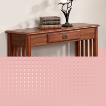 三浩品牌纯实木玄关柜，简约典雅的仿古色门厅柜，型号SH-B55