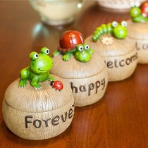 雅居坊D243多款式创意可爱烟灰缸，树脂材质坚硬易清洁烟灰缸，抛光内胆烟灰缸