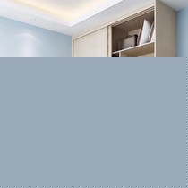 索菲亚尼斯百叶衣柜，两门板式简约衣橱，免费设计全屋定制推拉门衣柜