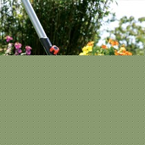 嘉丁拿草耙园艺工具，可伸缩弹簧钢落叶耙，草坪清扫园艺工具