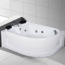 沃特玛品牌1.7米扇形浴缸，双人按摩冲浪独立式浴盆，型号YG304