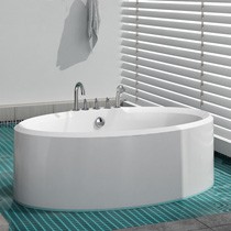埃飞灵WD6466椭圆浴缸1.65米，带龙头独立式浴缸，意大利式简约设计
