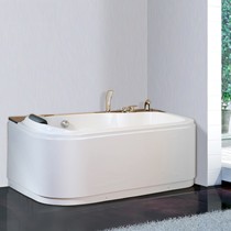华特美独立式亚克力浴缸，1.5米瓷白色长方形按摩浴缸，型号: c017