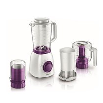 Philips/飞利浦白色台式不锈钢榨汁机，多档调速家用搅拌机，型号: HR2166