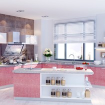 皮阿诺石英石定制橱柜，现代简约实木颗粒板橱柜，耐酸碱不生锈橱柜