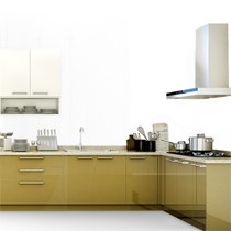 丽维家石英石橱柜定做，UV烤漆橱柜简约设计，高环保性烟机灶具橱柜