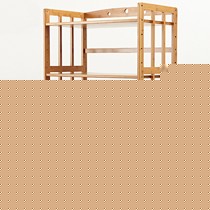 政竹楠竹放置柜，餐厅客厅微波炉储物架，耐水耐腐竹质放置架