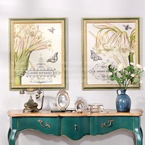 奇居良品书房装饰画，进口画芯实木框田园装饰画，货号ZSH0102