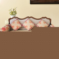 ekelund米黄色方形坐垫，全棉防滑沙发垫定制，点塑布组合沙发外套