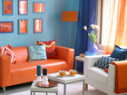 演绎红橘粉家居撞色搭配